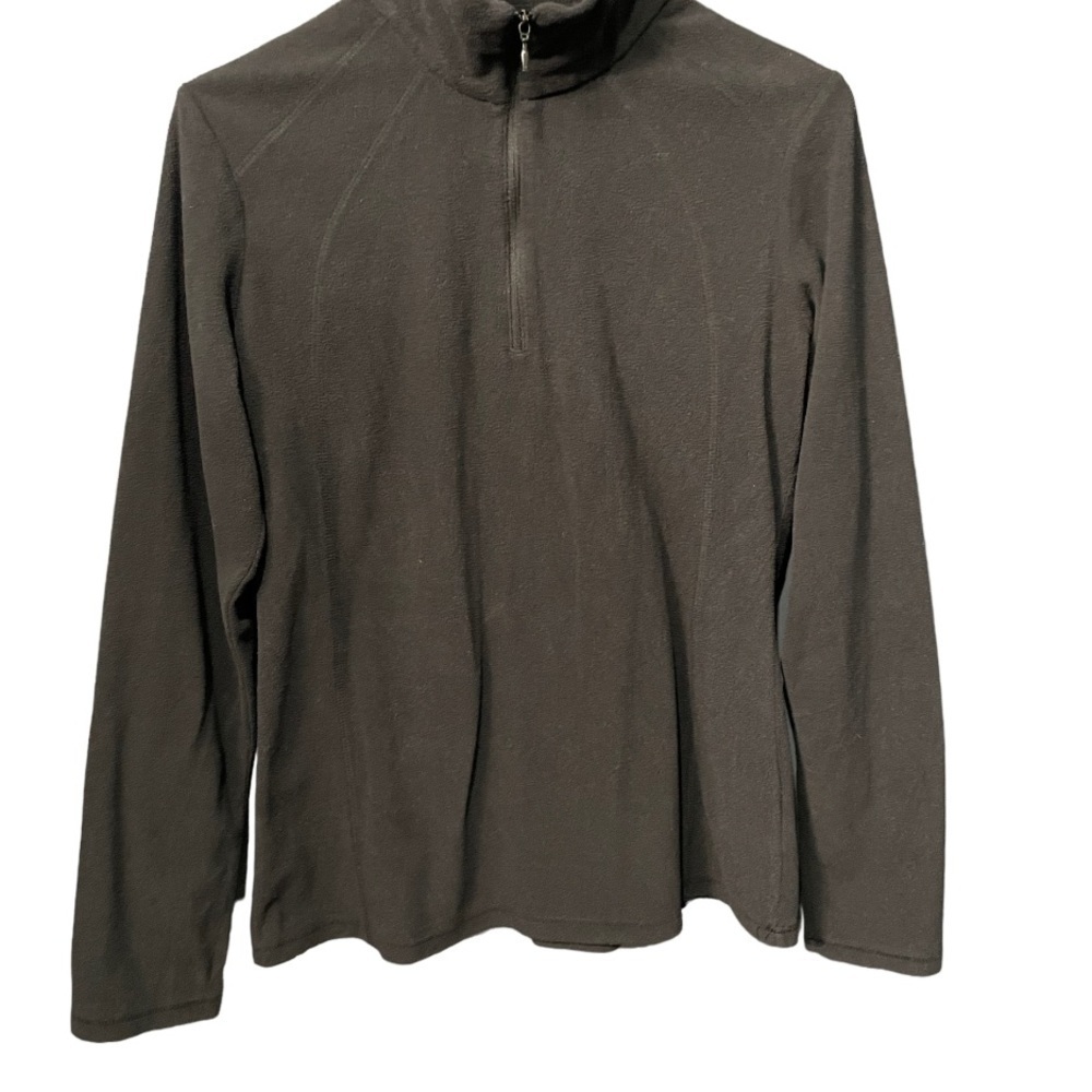 Columbia sweater|Columbia 1/4 Zip Fleece Pullover Black - Picture 2 of 5